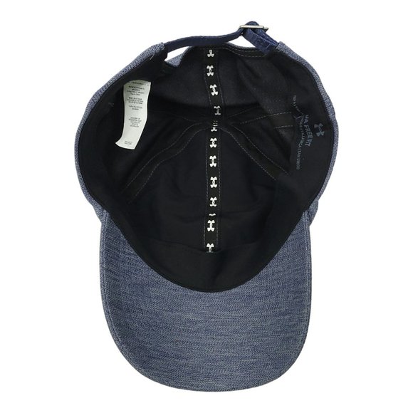 Under Armour Free Fit Tuck Strap Blue Cap Baseball Golf Running Tennis Hat - Picture 5 of 12